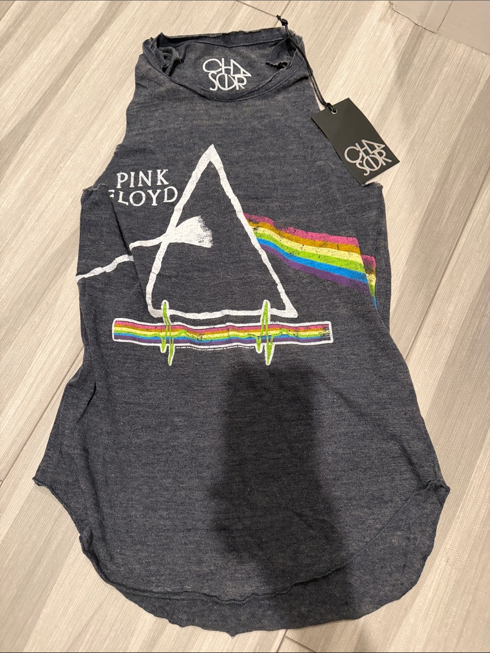 Chaser Navy Pink Floyd Prism Graphic Tank